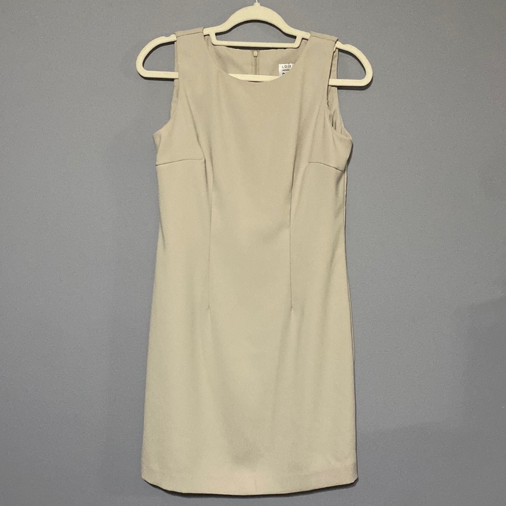 Dani Max Petite Taupe Pencil Dress